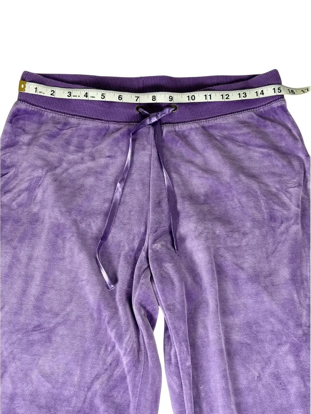 Vintage NYL New York Laundry Purple Velour Lounge Pants Size M Y2K